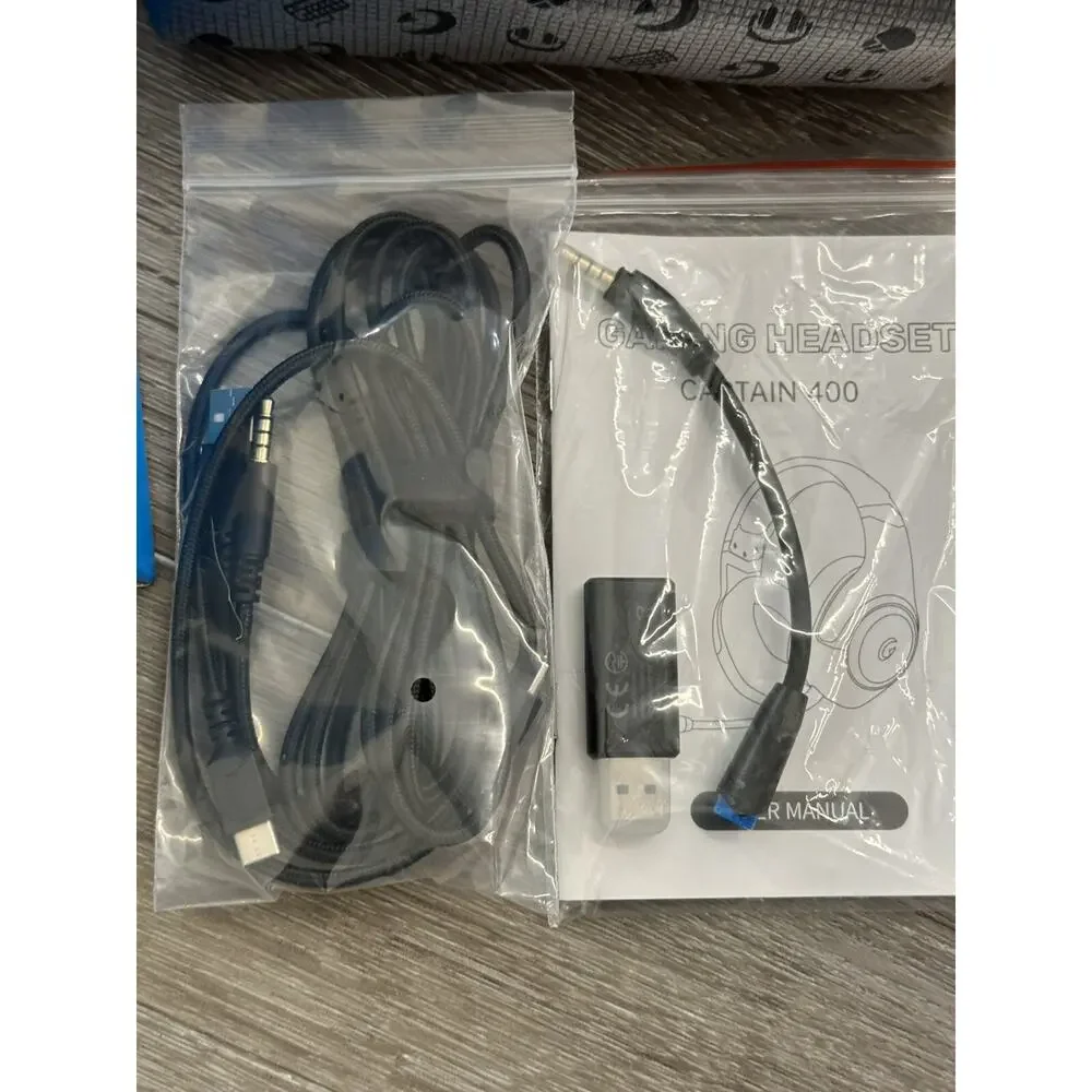 KAPEYDESI Wireless Gaming Headset 2.4GHz Wireless and Bluetooth 5.2 captain 400